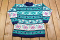 Vintage 1990s Floral All Over Print Knitted Sweater