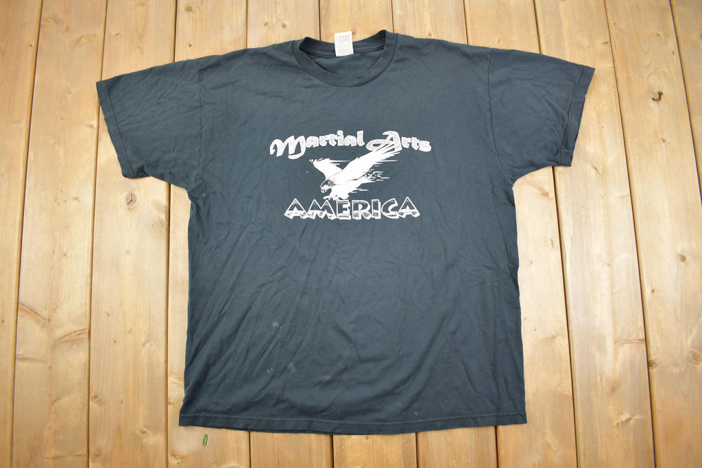Vintage 1990s Martial Arts American Graphic T Shirt