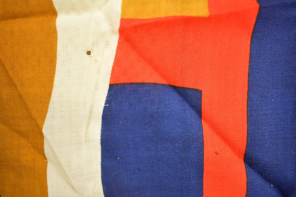 Vintage 1980s Abstract Woven Pattern Scarf
