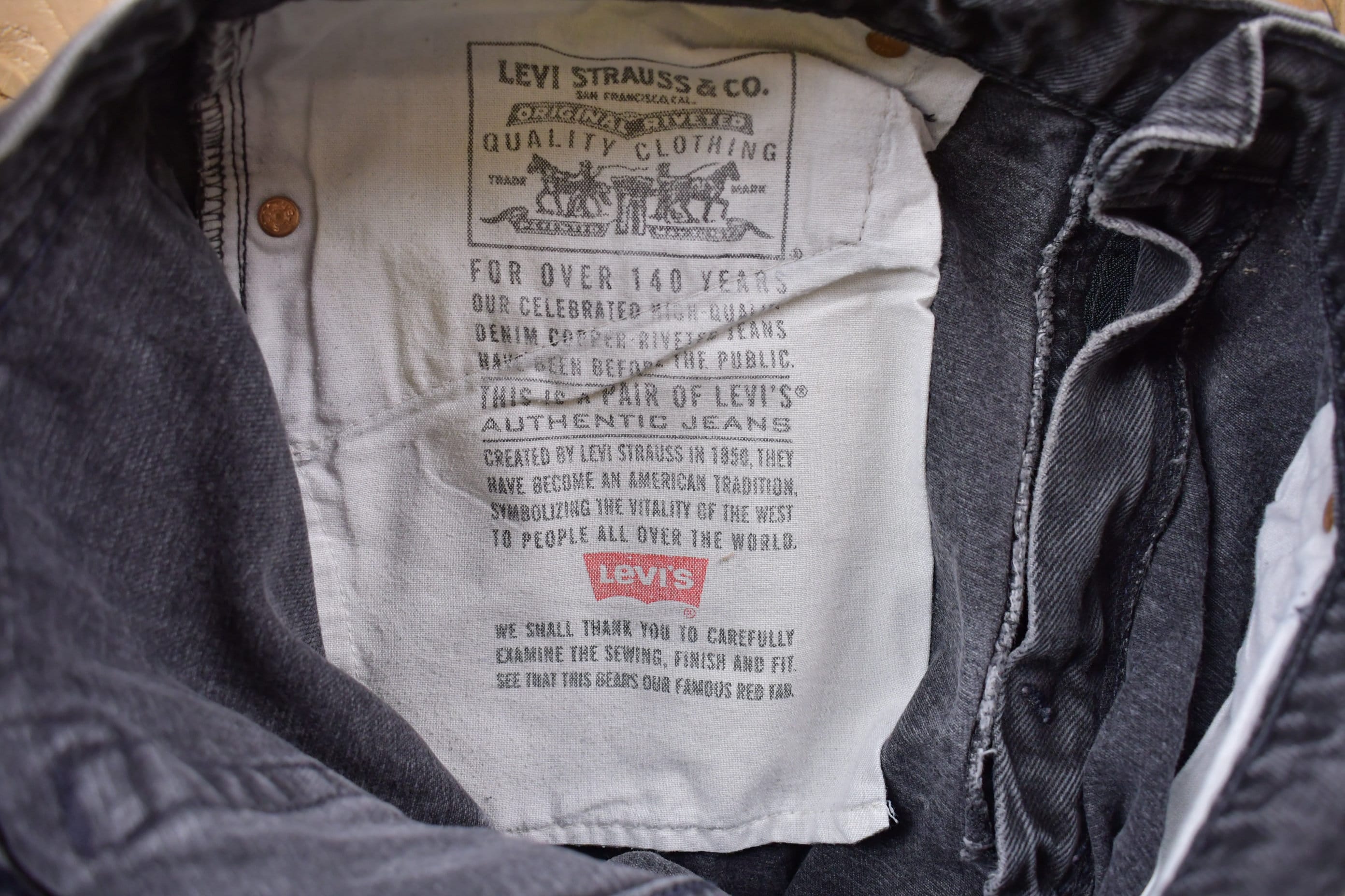 Vintage 1990s Levi's Red Tab Dark Denim Jeans