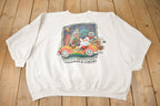 Vintage 1990 Christmas Is Coming Womens Size 4X Crewneck Sweatshirt