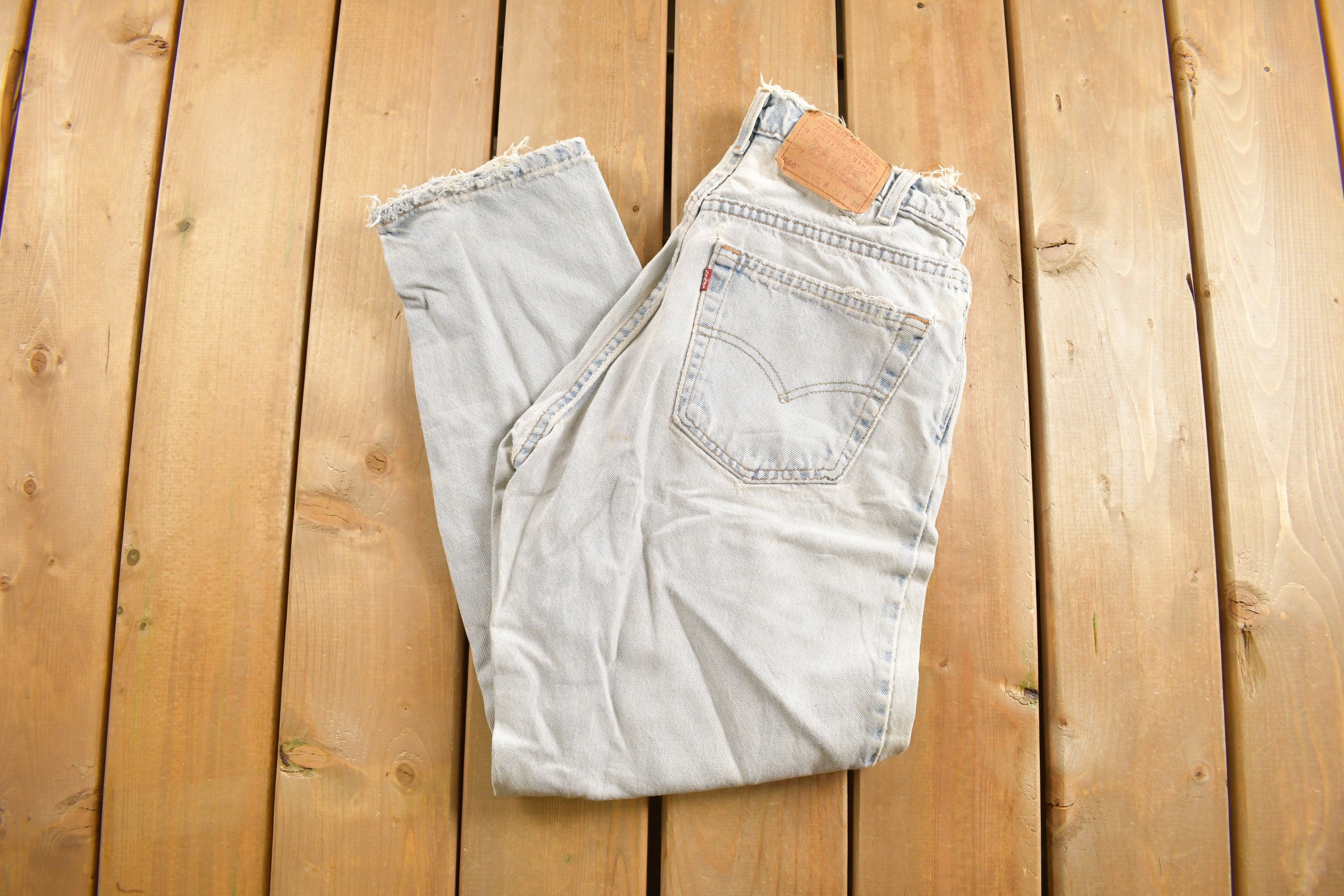 Vintage 1990s Levi's 560 Red Tab Jeans Size 30 x 29.5