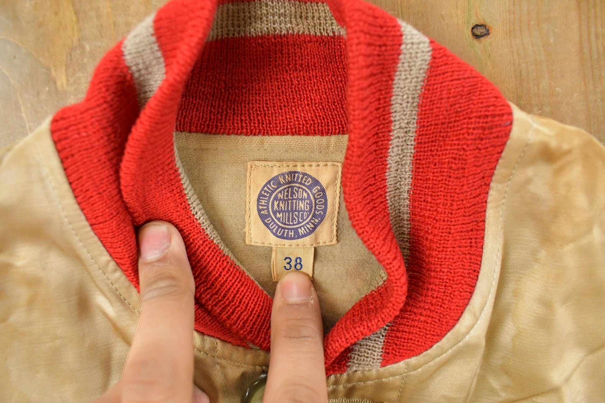 Vintage 1940s Duluth East Collegiate Varsity Jacket Men's Small