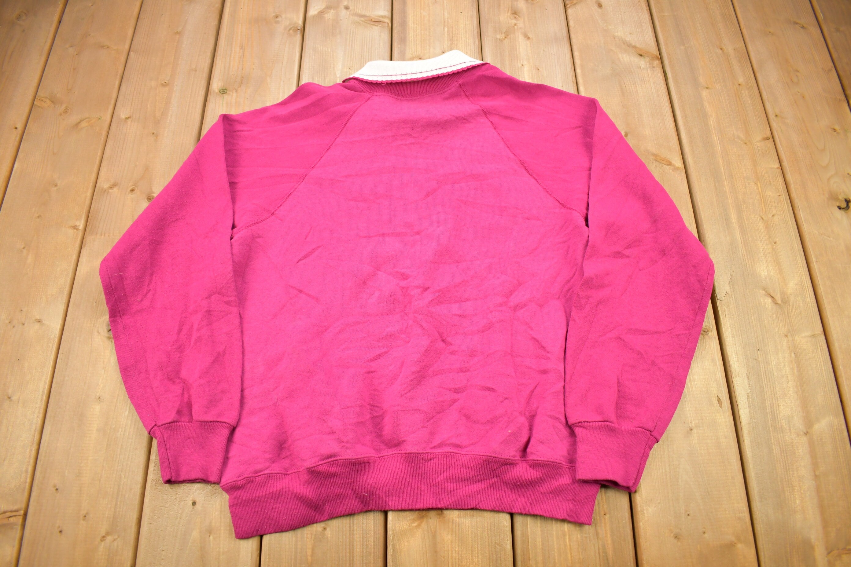 Vintage 1990s Cute Floral Theme Lee Collared Crewneck Sweater