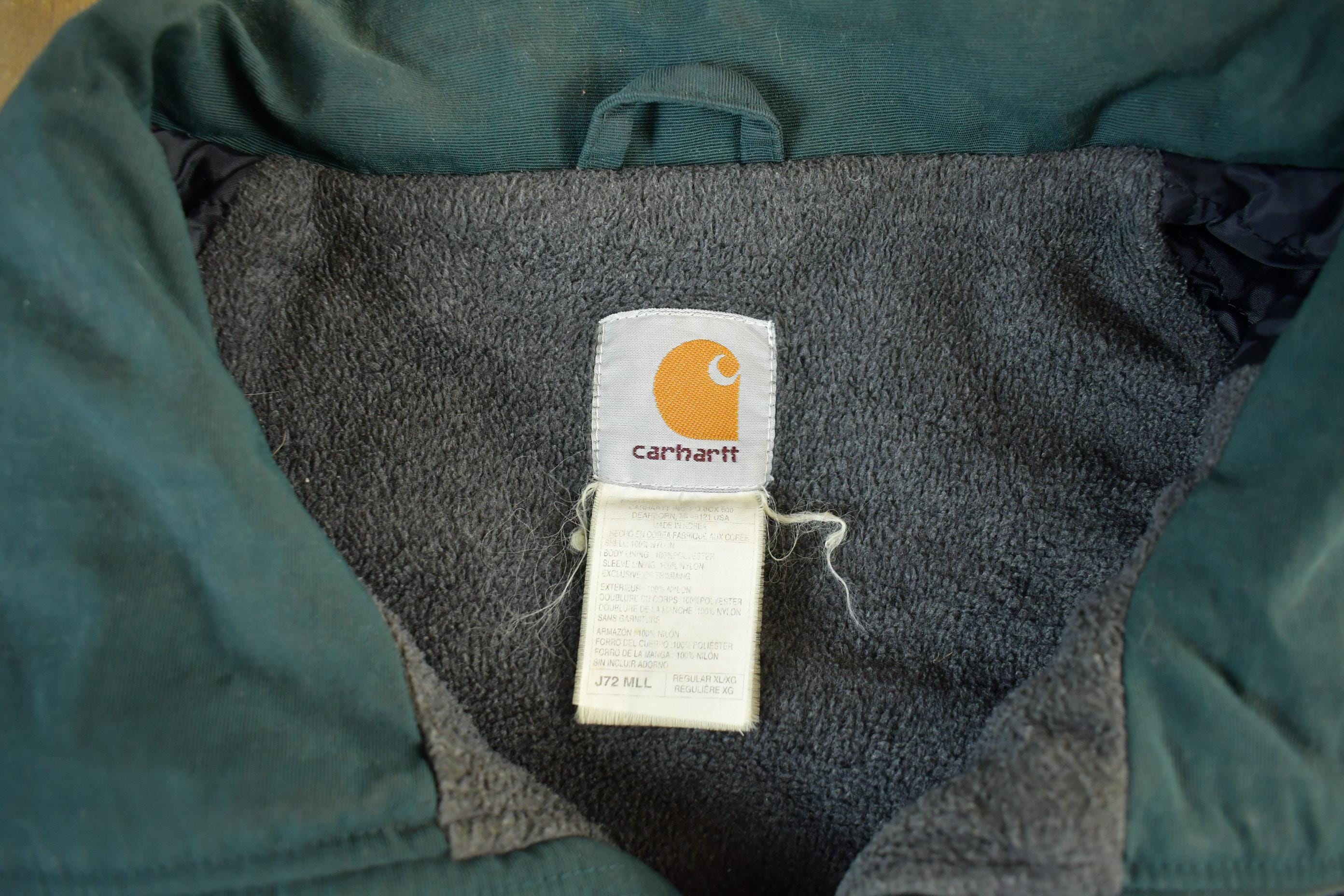 Vintage 90s Carhartt J72 Jacket XL - Fleece Lined Workwear
