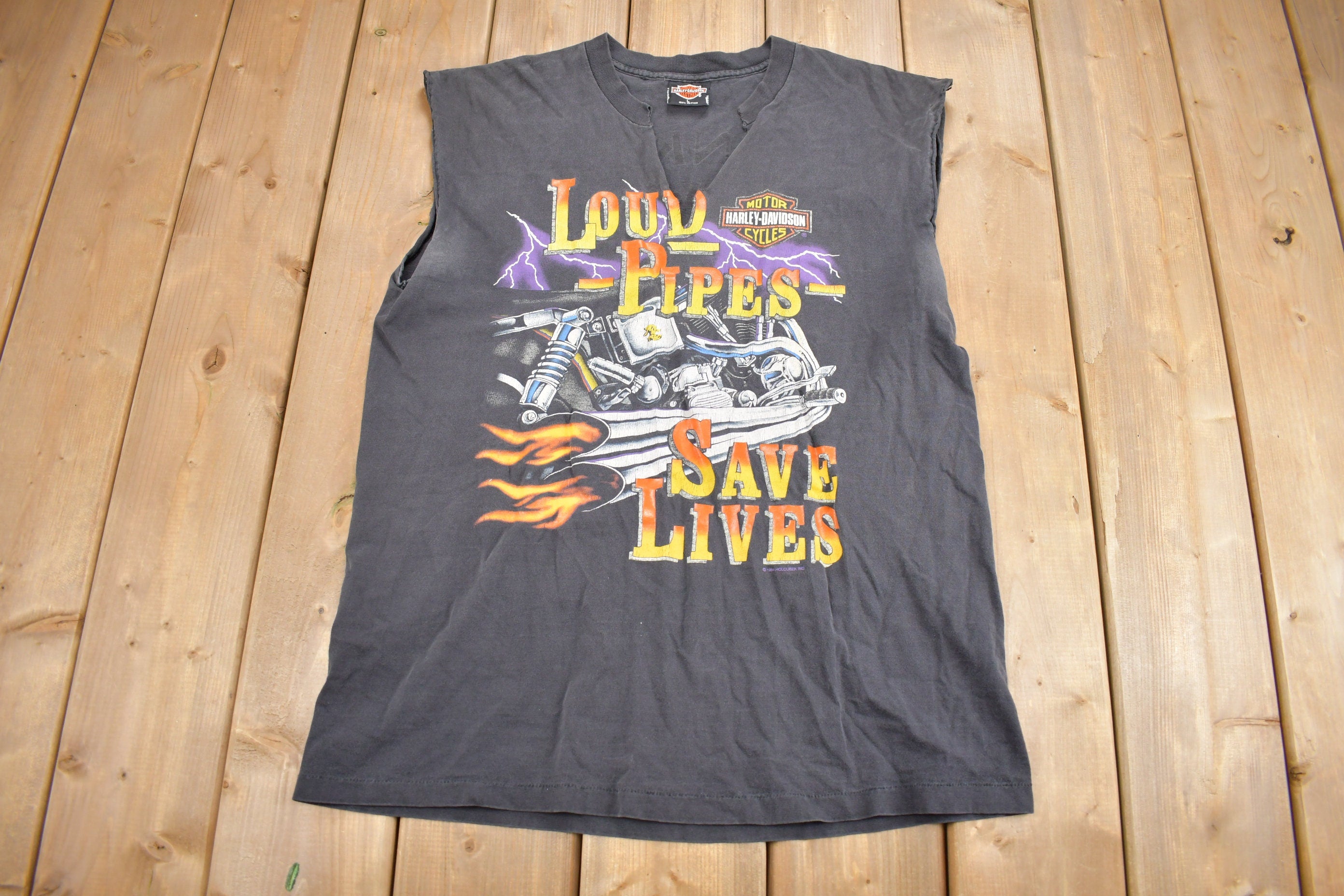 Vintage 1994 Fink's Harley Davidson Zanesville Ohio T-Shirt