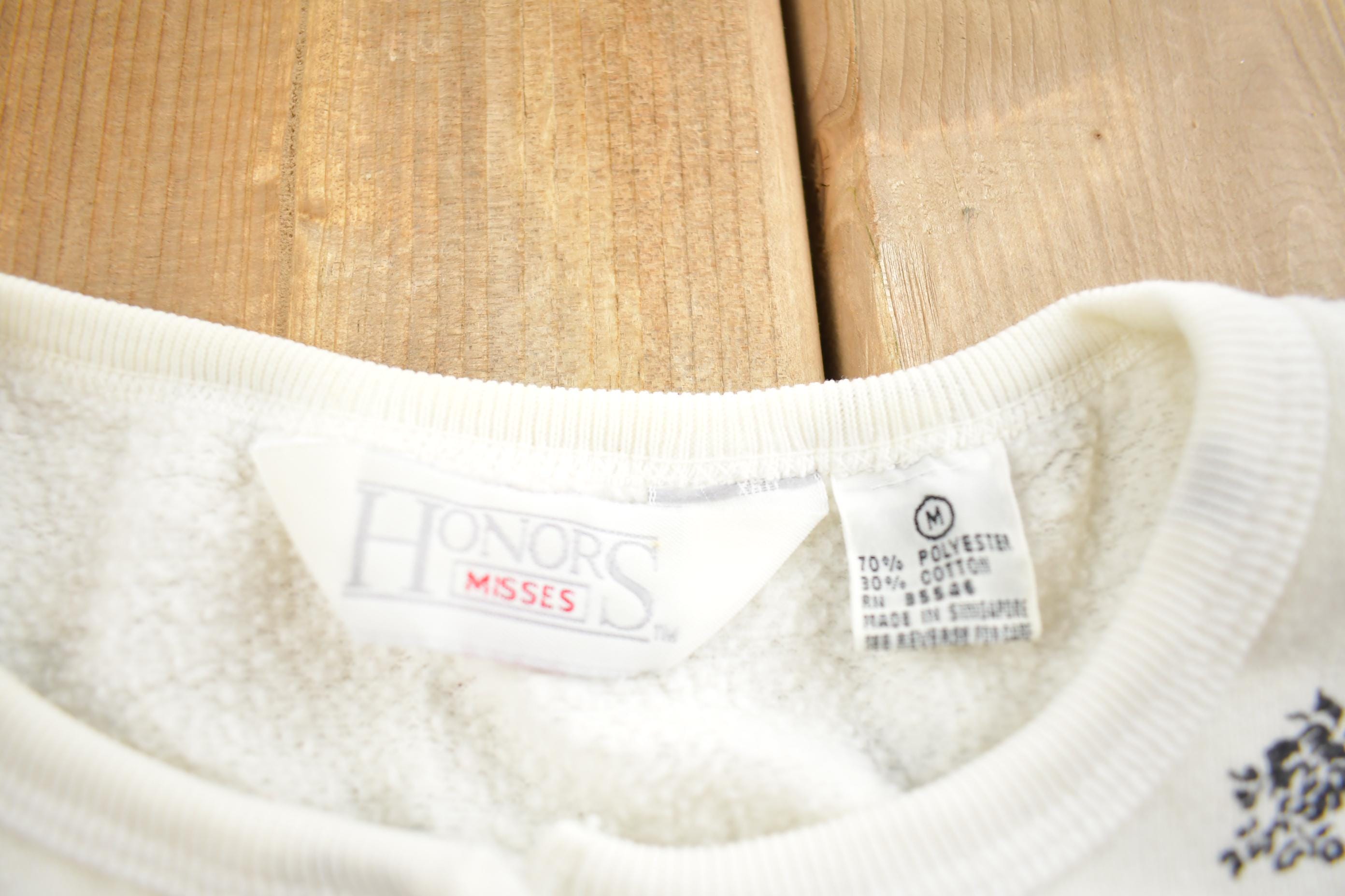 Vintage 1990s Honors Flower All Over Print Crewneck Sweatshirt
