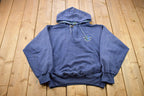 Vintage 1990s University Of Indiana Collegiate Hoodie  Embroidered  NCAA Sweatshirt  Sportswear  Americana  Mickey Unlimited