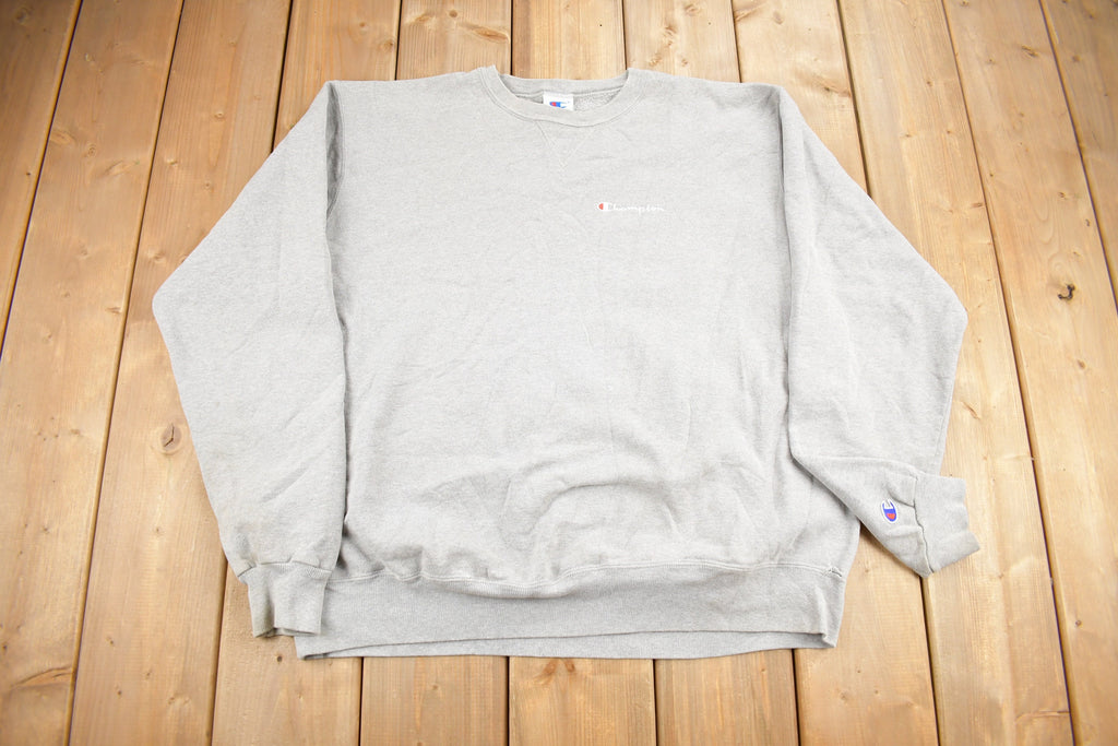 Vintage 1990s Champion Blank Grey Crewneck Sweatshirt