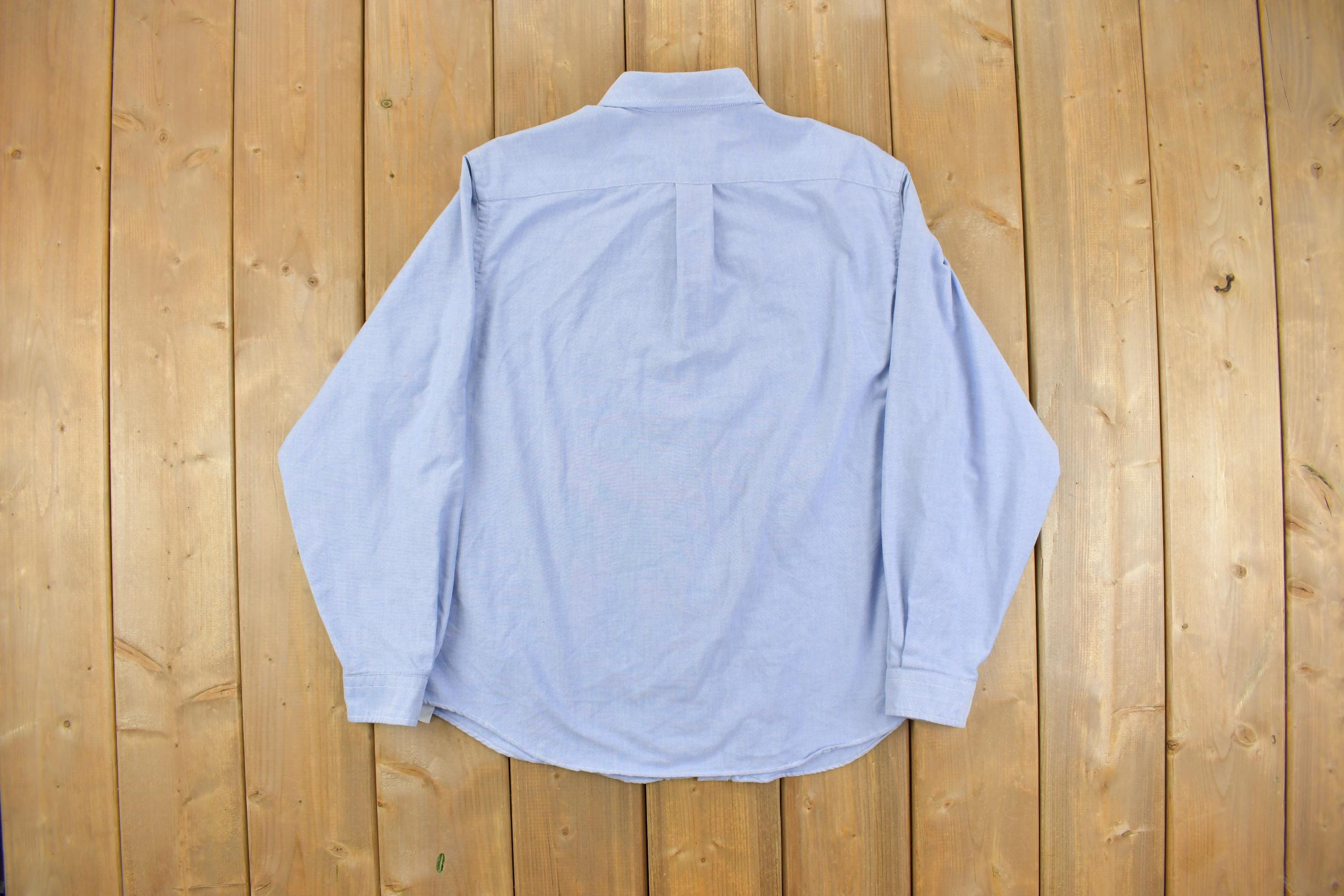 Vintage 1990s L.L. Bean Formal Button Up Shirt Made In USA