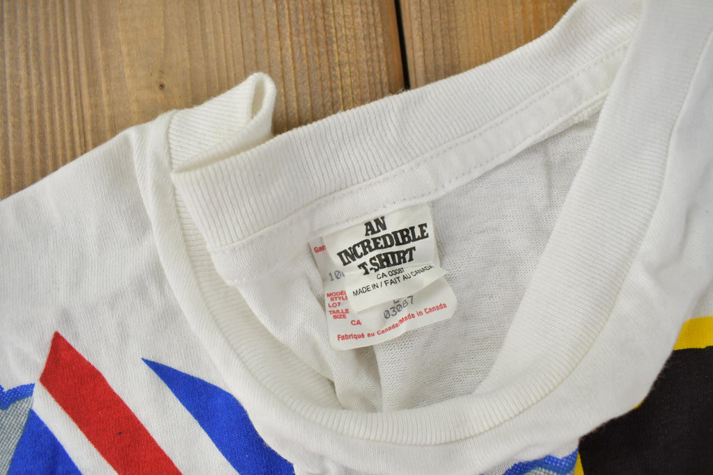 Vintage 1995 The Who Tommy Pinball Wizard AOP Graphic Single Stitch Band Tee Made in Canada