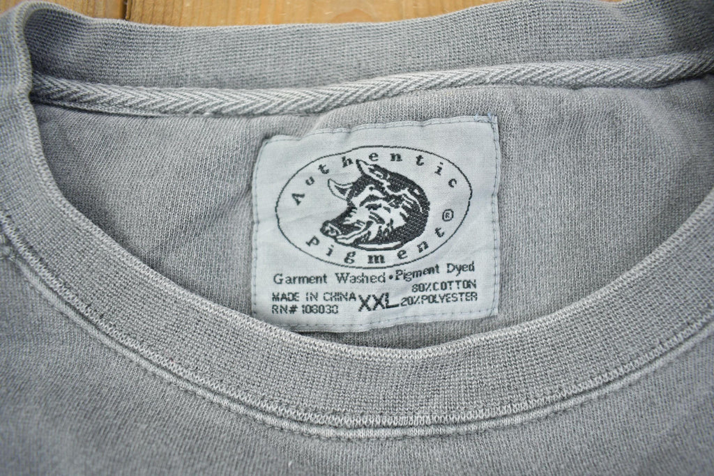 Vintage 1990s Nagy Faded Grey Crewneck Sweatshirt XXL