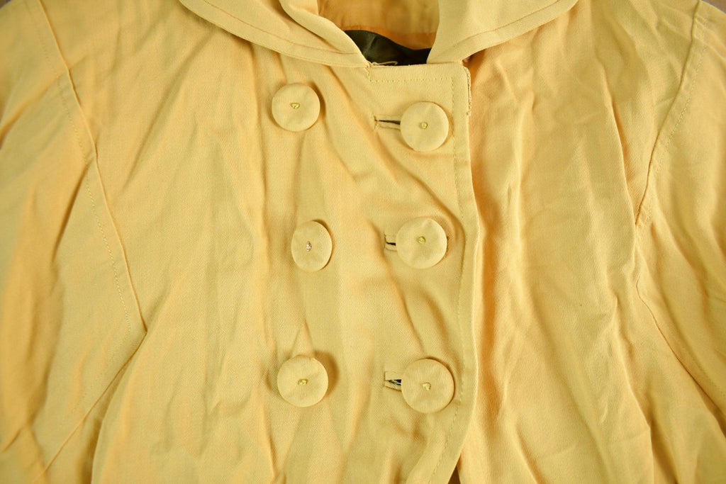 Vintage 1950s Master Furriers Duluth Trench Weather Proofed Duster Coat Adult Medium