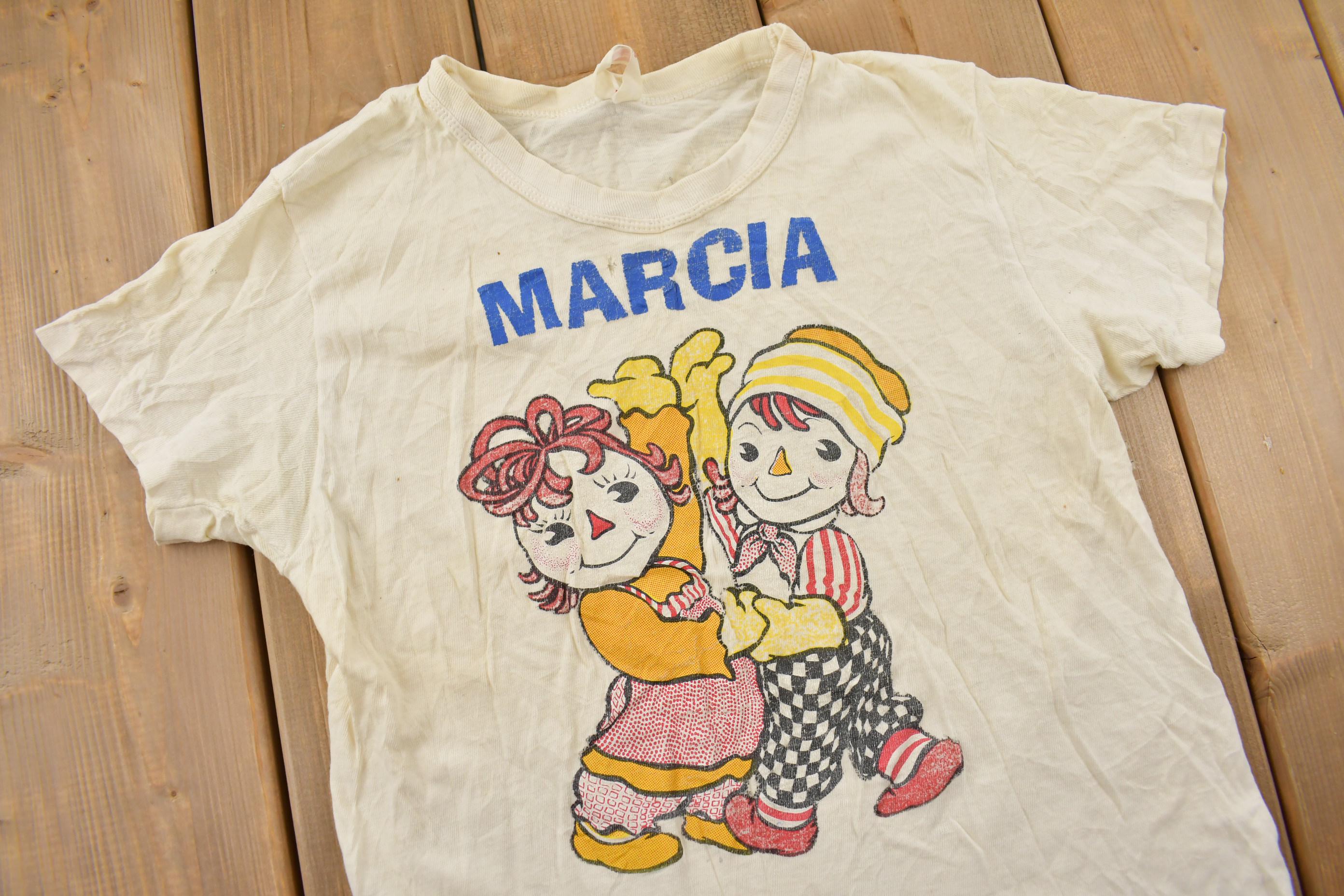 Vintage 1970s Marcia GIrls Toy Doll Graphic T-Shirt
