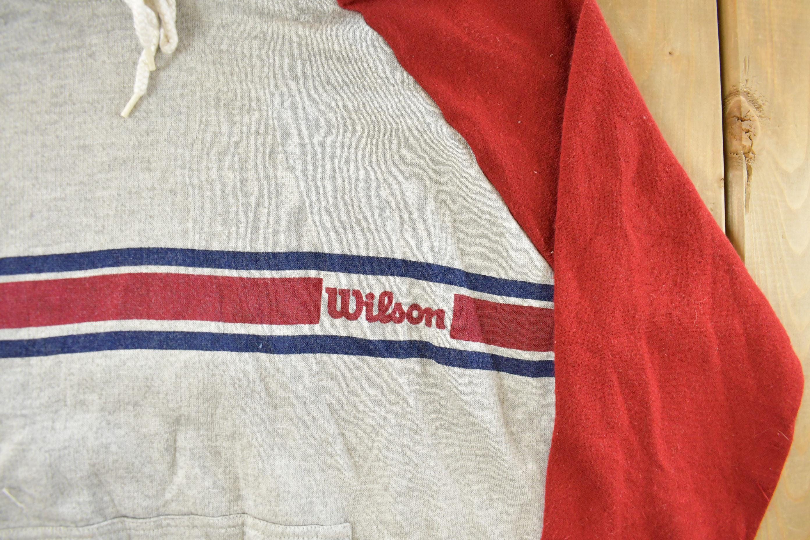 Vintage 1980s Wilson Blank Sweatshirt Hoodie Men's XS
