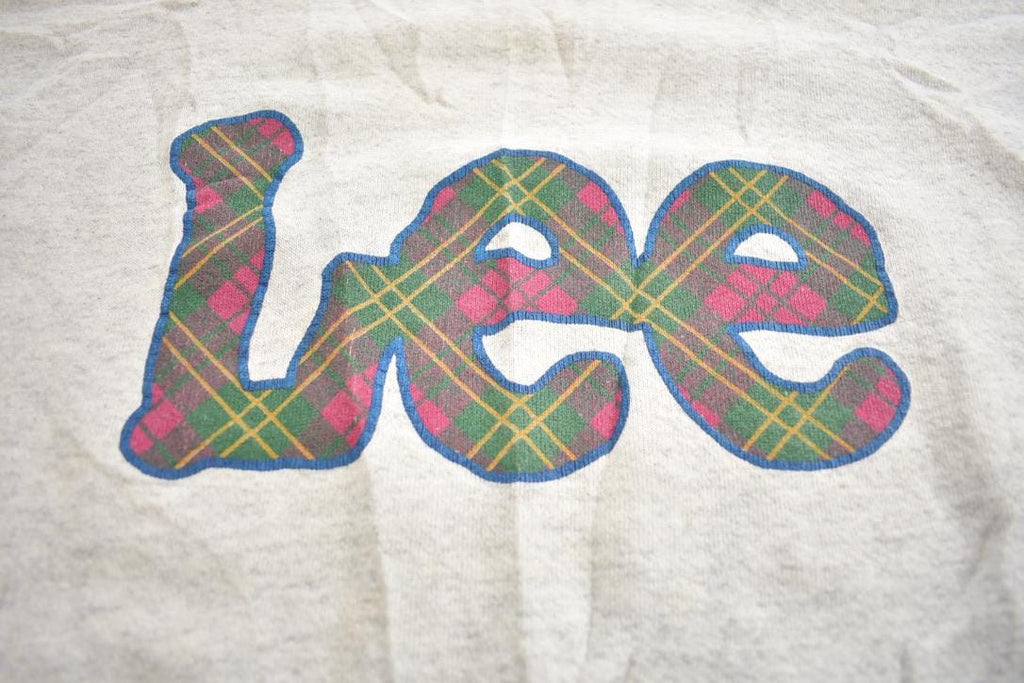 Vintage 1990s Lee Heavyweight Crewneck Cropped Sweatshirt Made In USA