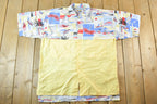 Vintage 1990s Sailboats Surf And Co Button Up Shirt Men's L