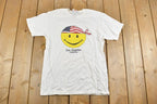 Vintage 1990s Los Angeles California Happy Face Bandana Souvenir T-Shirt