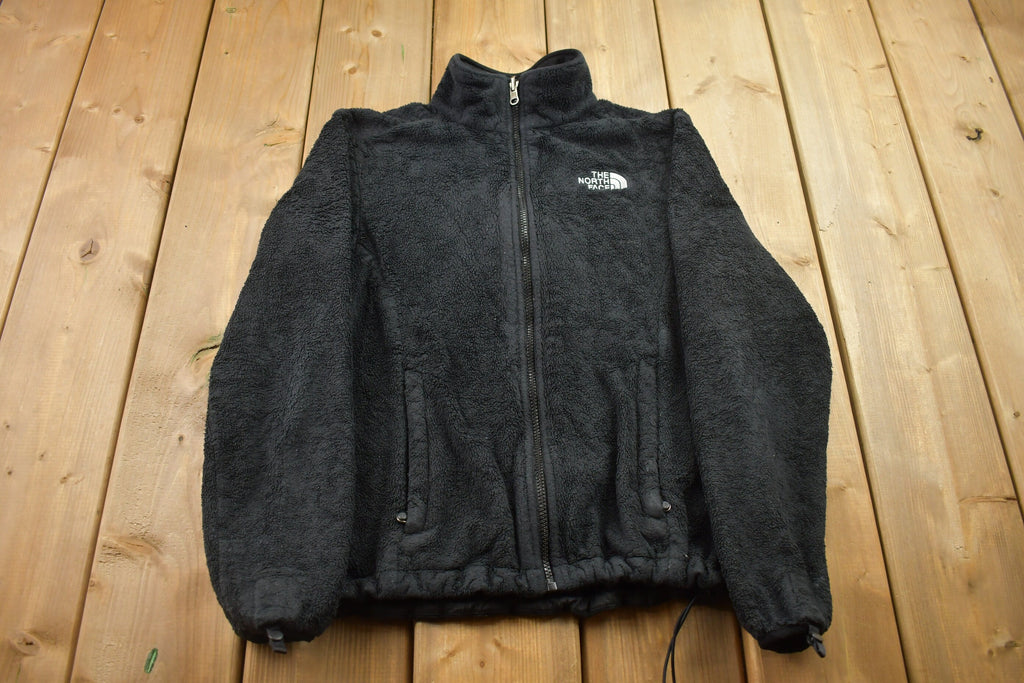 Vintage 1990s North Face Zip Up Fluffy Fleece Sweater / Women's Vintage / Sportswear / 90s Crewneck / Streetwear / Athleisure / Hiking