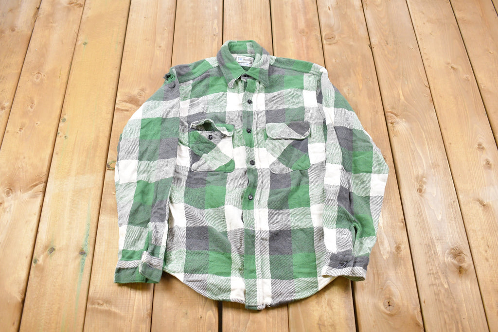 Vintage 1990s Five Brother Plaid Button Up Shirt