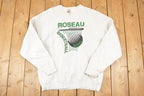 Vintage 1990s Roseau Rams Basketball Crewneck Sweater Mens L