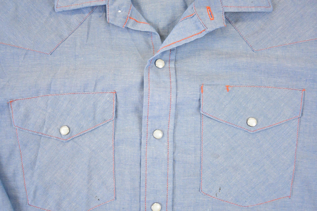 Vintage 1980s Big Mac Button Up Western Shirt Men's L
