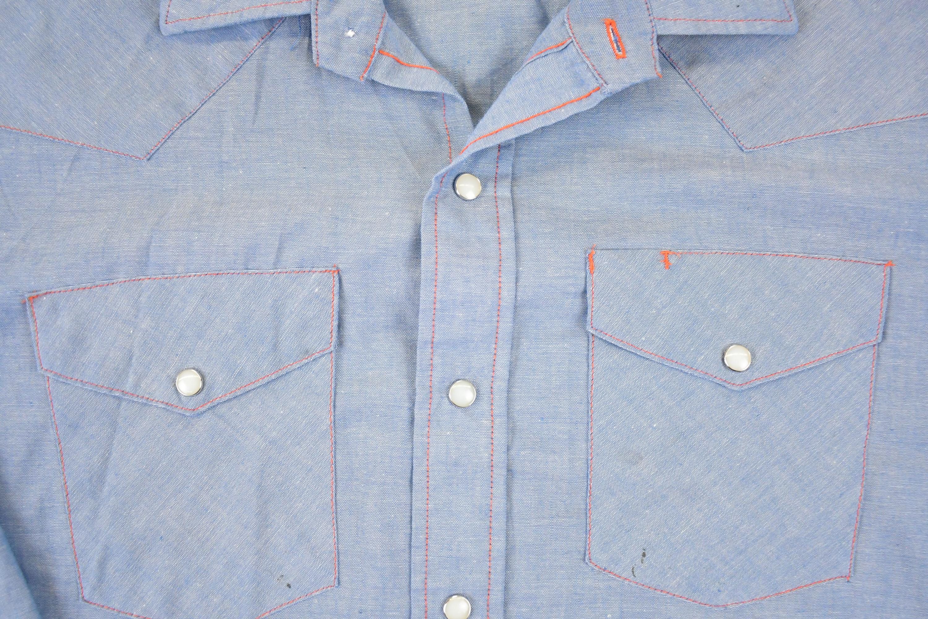 Vintage 1980s Big Mac Button Up Western Shirt Men's L