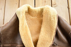 Vintage 1980s Alfred Leather Sheepskin Authentic Shearling Jacket Made In Canada