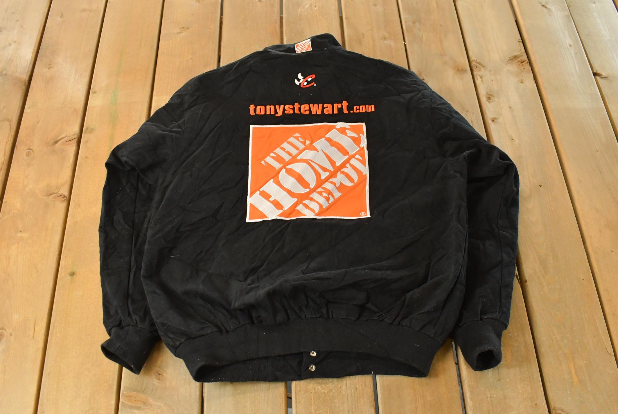 Vintage 1990s NASCAR Tony Stewart Home Depot Racing Jacket Men's M