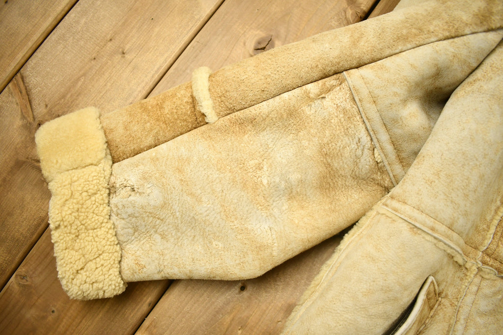 Vintage 1980s Sears The Mens Store Shearling Jacket