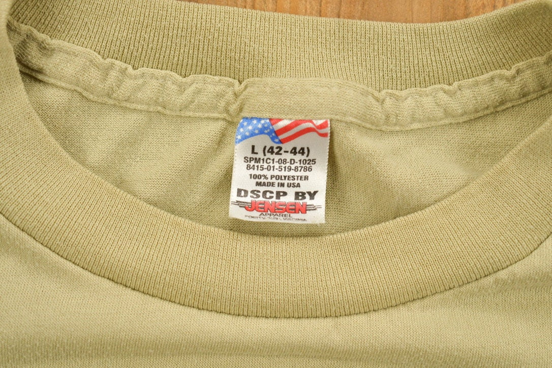 Vintage 1990s Blank Beige T-Shirt