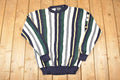 Vintage 1990s Woods And Gray Plaid Knit Crewneck Sweater Men's XL