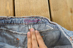 Vintage Y2K Yonique Denim Ruffled Mini Skirt Women's 27 / 90s Streetwear / Vintage Denim Skirt / Summer Wear / Jean Skirt / Jorts