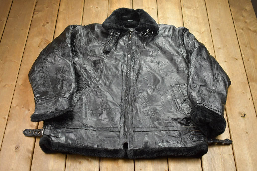 Vintage 1990s Legacy Leather Fur Jacket