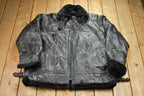 Vintage 1990s Legacy Leather Fur Jacket