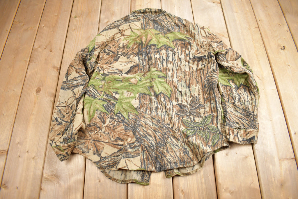 Vintage 1990s Redhead Real Tree Camouflage Button Up Shirt