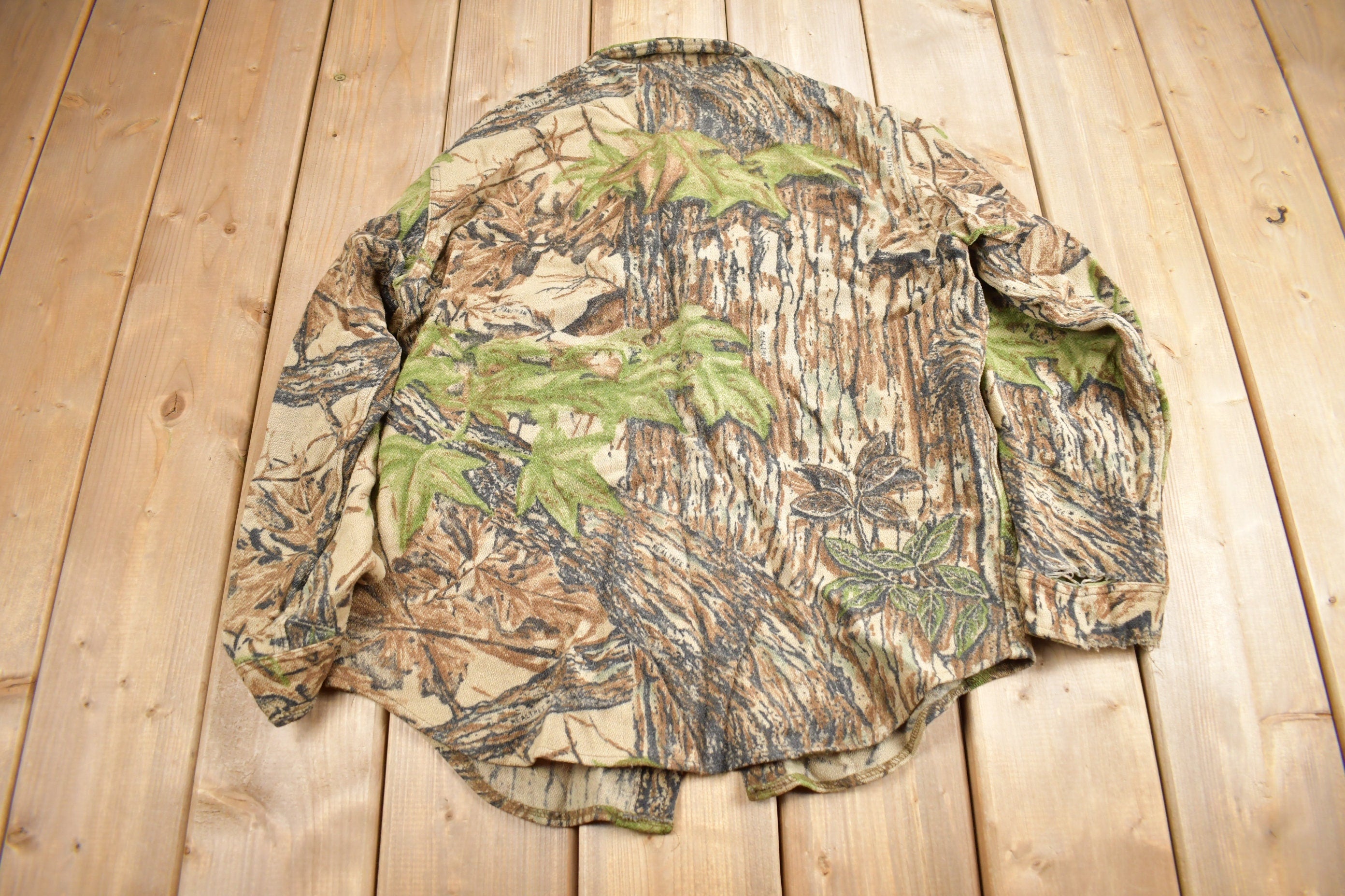Vintage 1990s Redhead Real Tree Camouflage Button Up Shirt