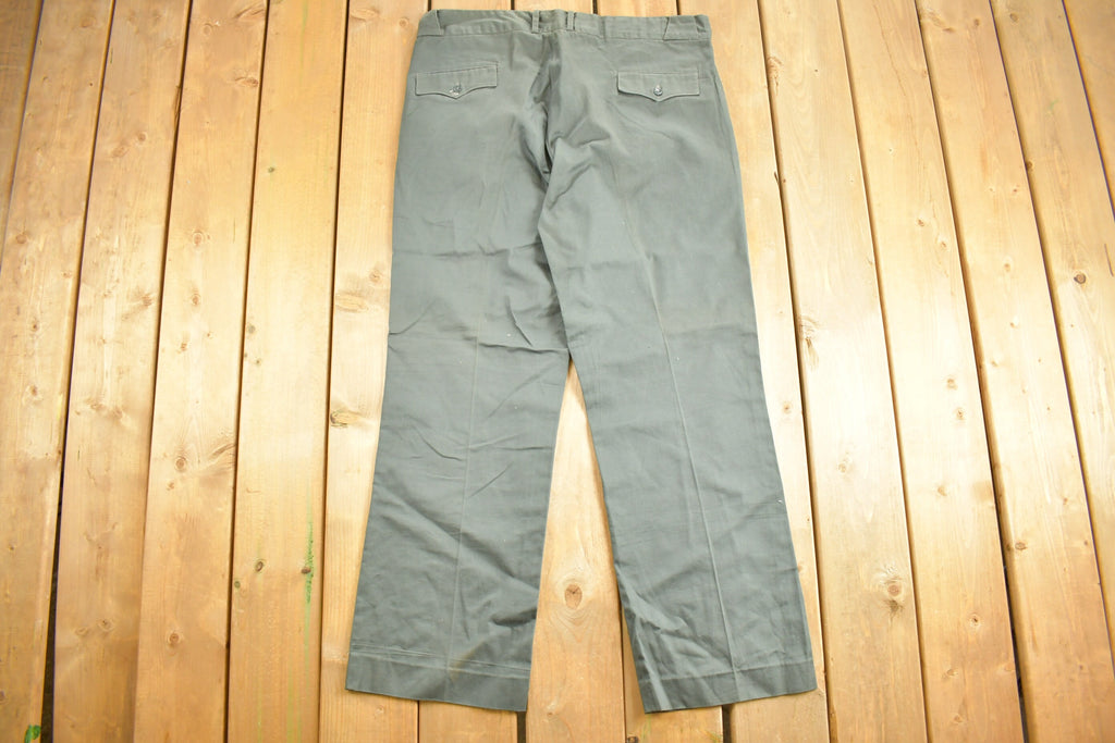 Vintage 1990s Grey Sail Trousers Size 40 x 31