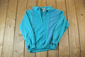 Vintage 1990s Blast Quarter Button Collared Crewneck Sweatshirt