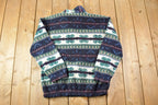 Vintage 1990s Northwoods Fleece Quarter Zip Sweater