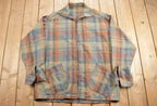 Vintage 1940s Plaid Wool Hunting Jacket