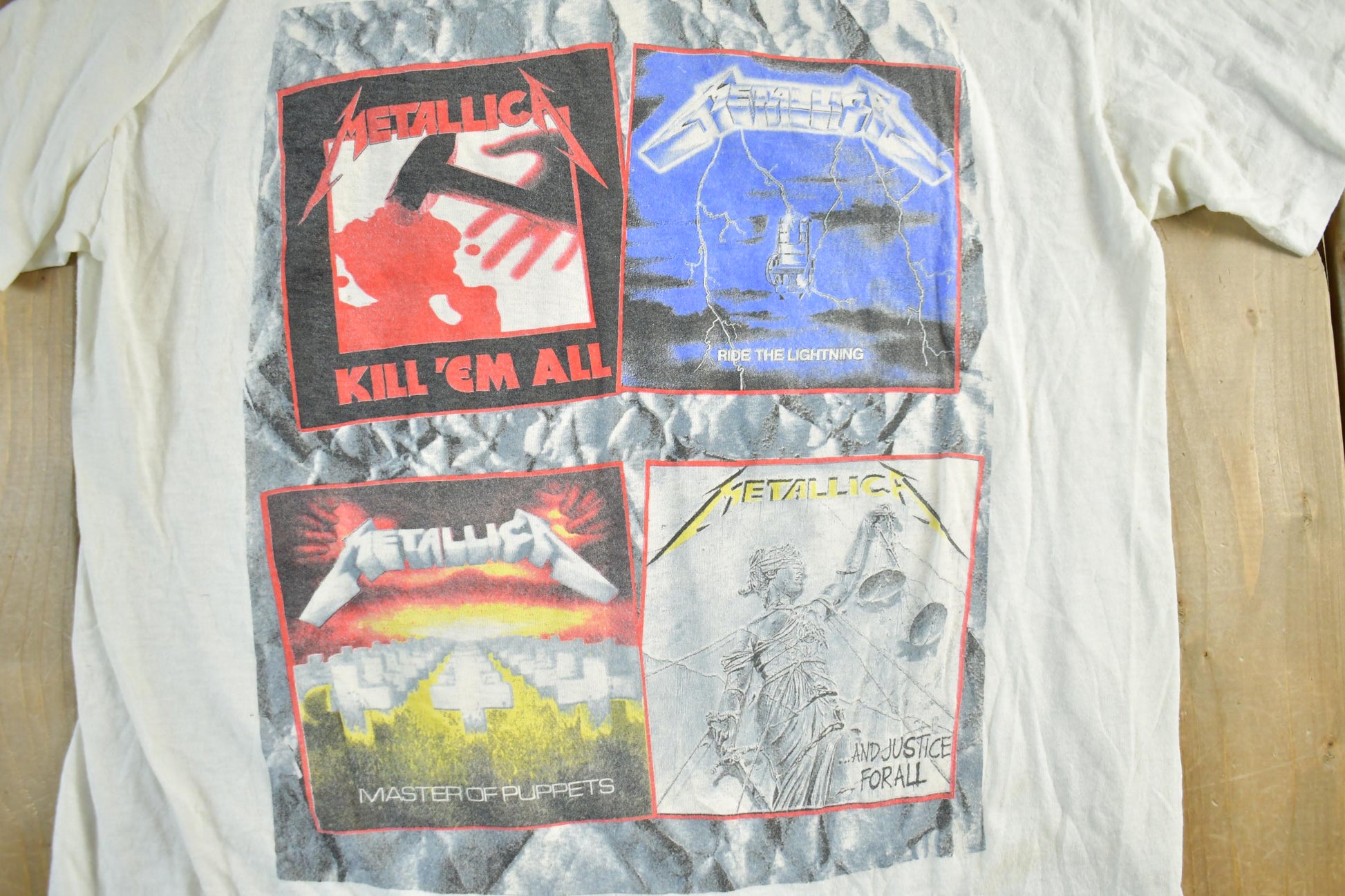 Vintage 1988 Metallica Graphic T-shirt Men's Medium / Band Tee / 80s Metallica / Distressed Thrashed / Premium Vintage