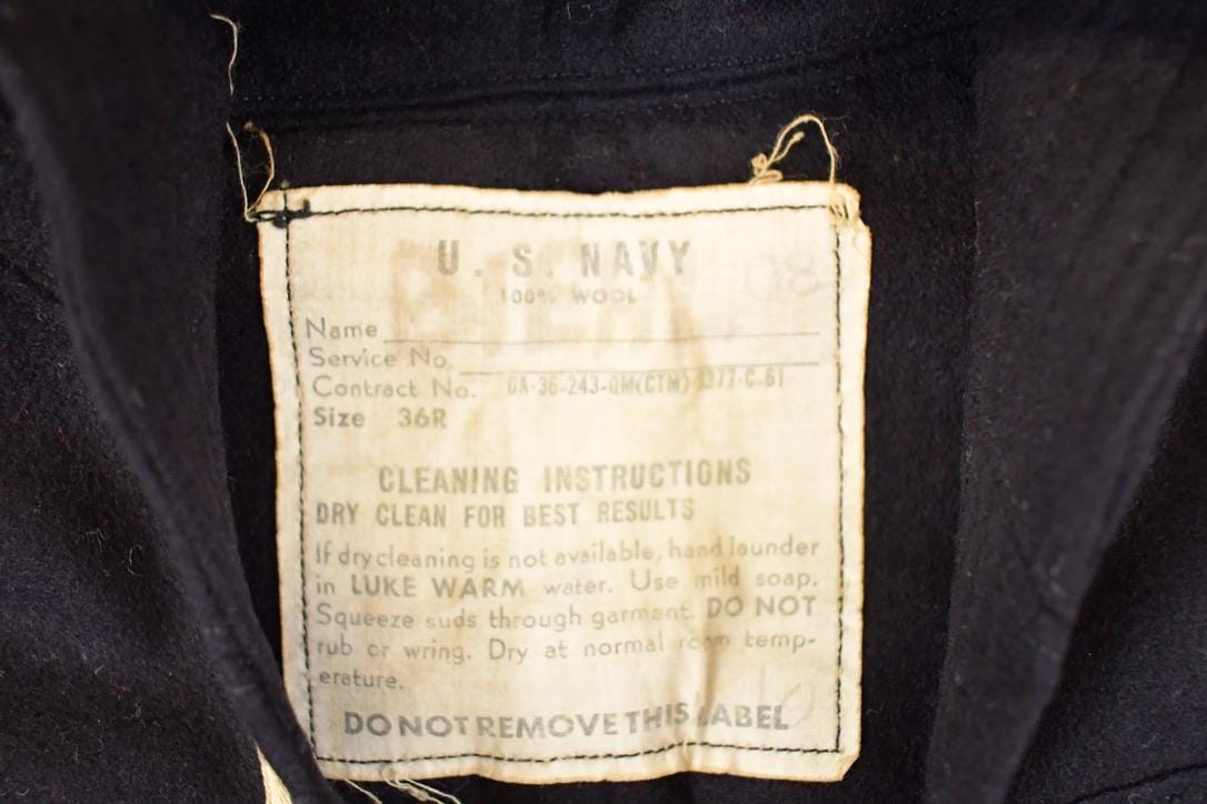 Vintage 1940s Navy Sweatshirt Mens S