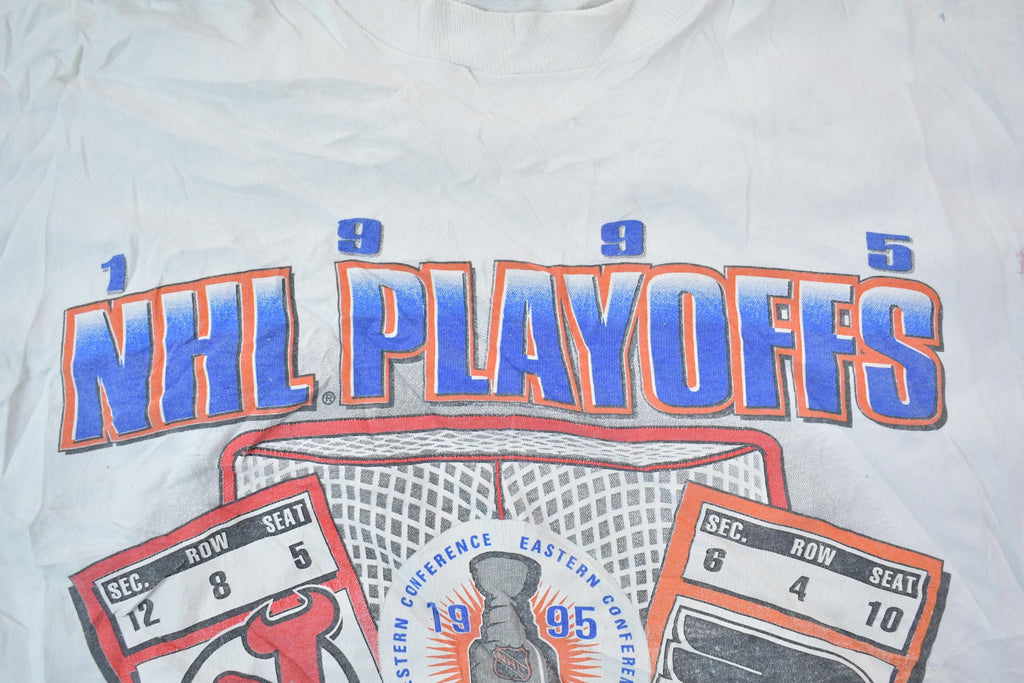 Vintage 1995 NHL Playoffs Eastern Conference Graphic T-Shirt
