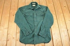 Vintage 1990s LL Bean Button Up Shirt Men's S / Rugged Button Up / 90's Outdoorsman Shirt