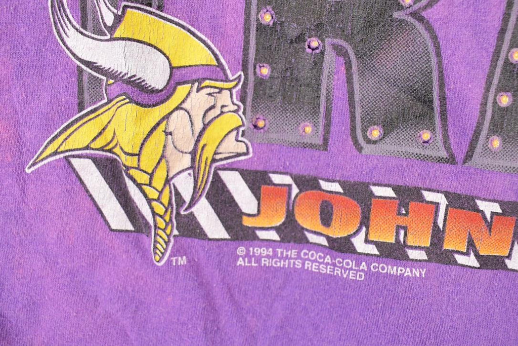 Vintage 1994 Coca Cola Monsters Of The Gridiron Runaway Train NFL T-Shirt Men's L
