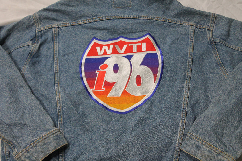Vintage 1990s Interstate 96 Highway Jean Trucker Jacket