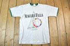 Vintage 1990s Niagara Falls Double Collar Souvenir Single Stitch Graphic Print T-Shirt Made In