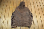 Vintage 2000s Carhartt Hooded Sherpa Lined Jacket Mens Tall Large