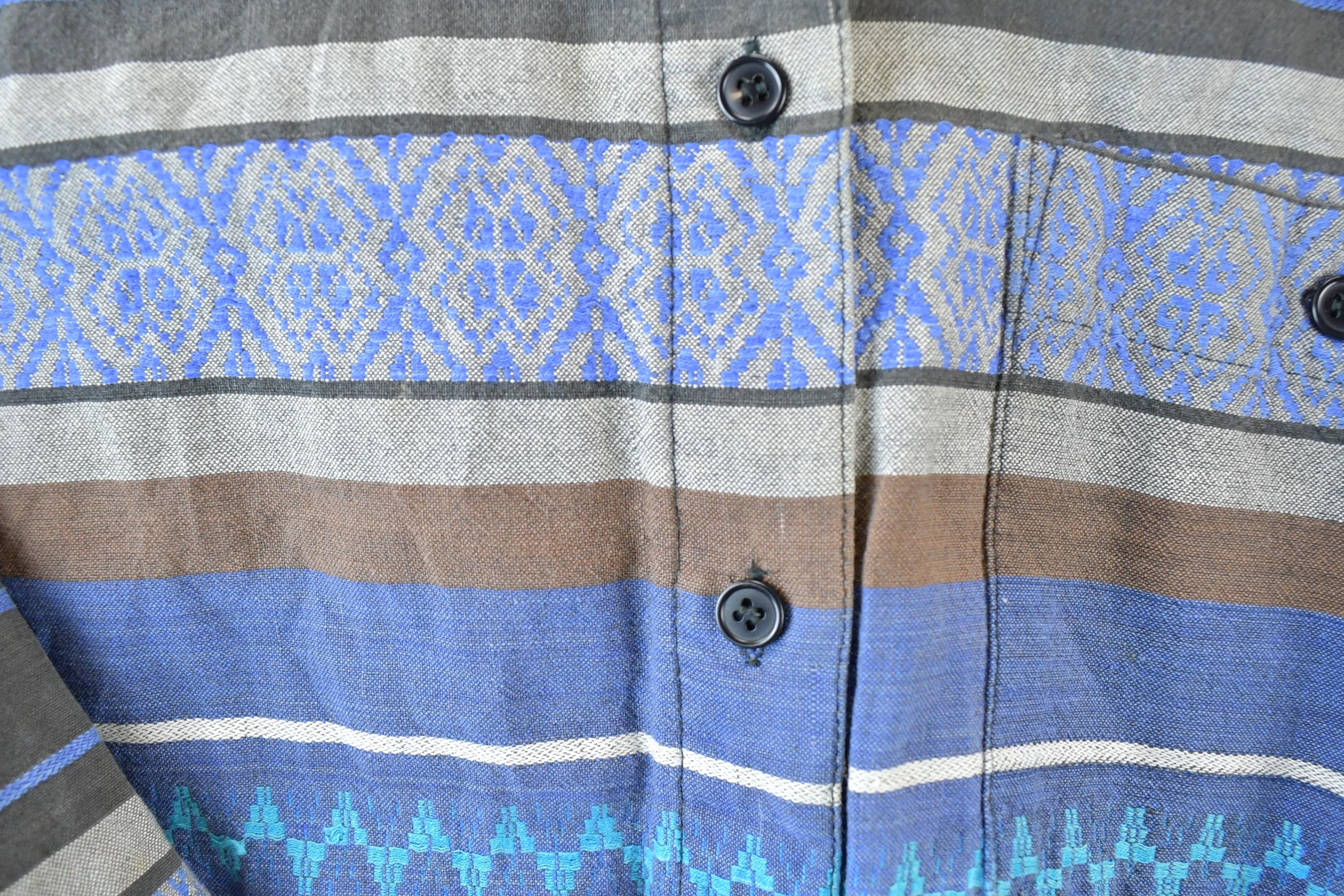 Vintage 80s Backroad Blues Western Button Up Shirt